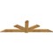 Ekena Millwork Kennewick Rough Sawn Timber Gable Bracket, Western Red Cedar, 96"W x 28"H x 2"D x 6"F, 7/12 Pitch GBW096X28X0206KEN00RWR - alternate 5